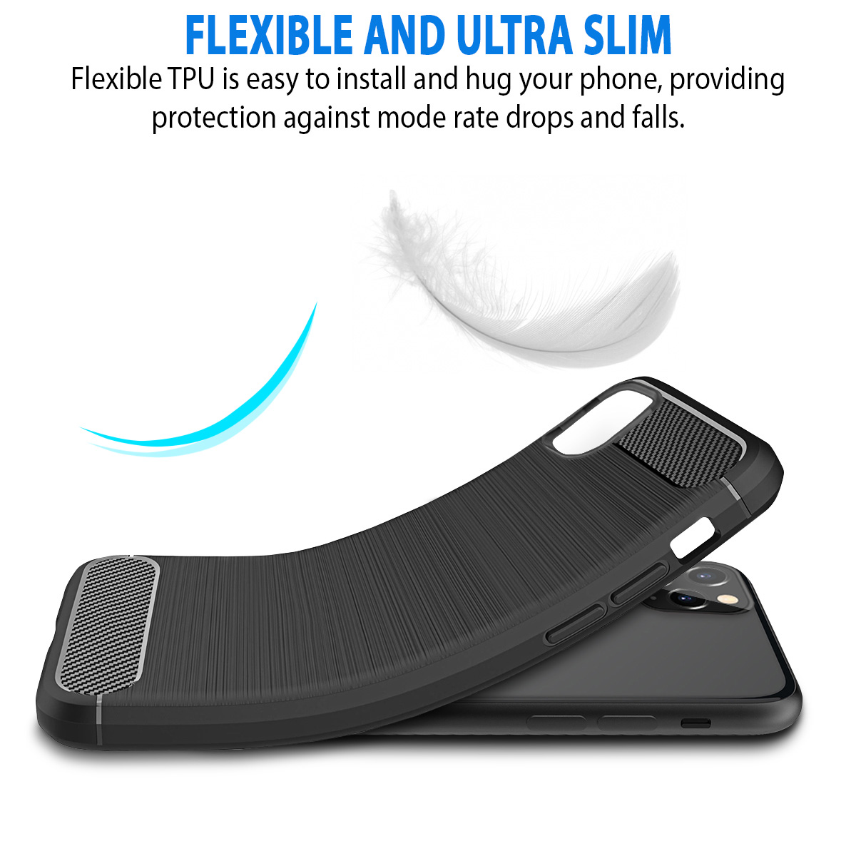 For Google Pixel 7/7 Pro Carbon Fiber Silicone Rubber Brushed Texture Case Cover - Picture 18 of 37