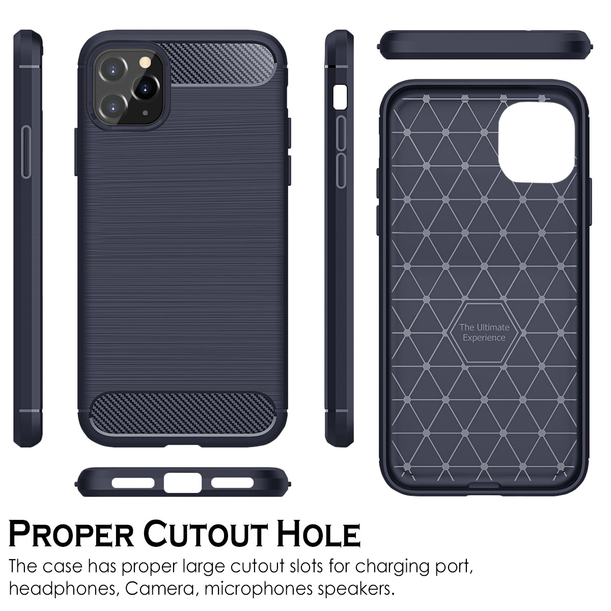For Google Pixel 7/7 Pro Carbon Fiber Silicone Rubber Brushed Texture Case Cover - Picture 25 of 37