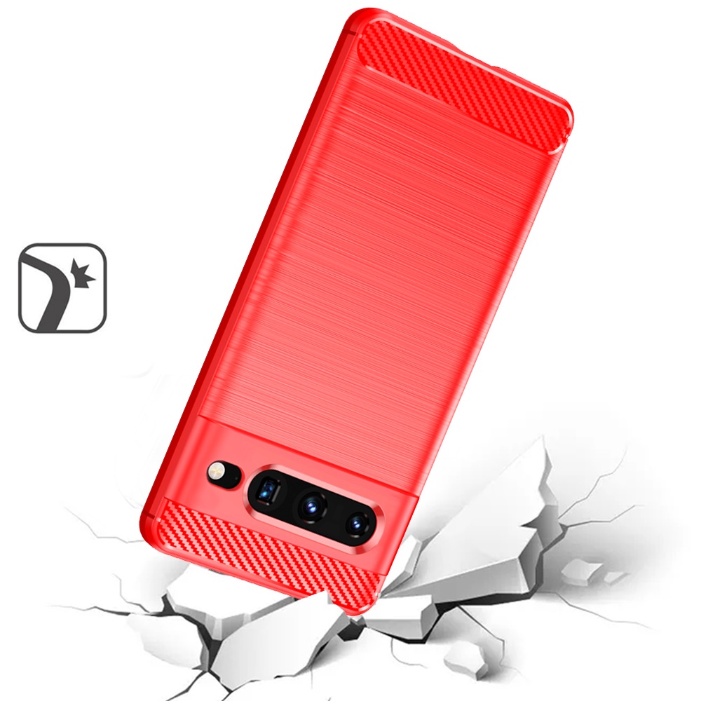 For Google Pixel 7/7 Pro Carbon Fiber Silicone Rubber Brushed Texture Case Cover - Picture 31 of 37