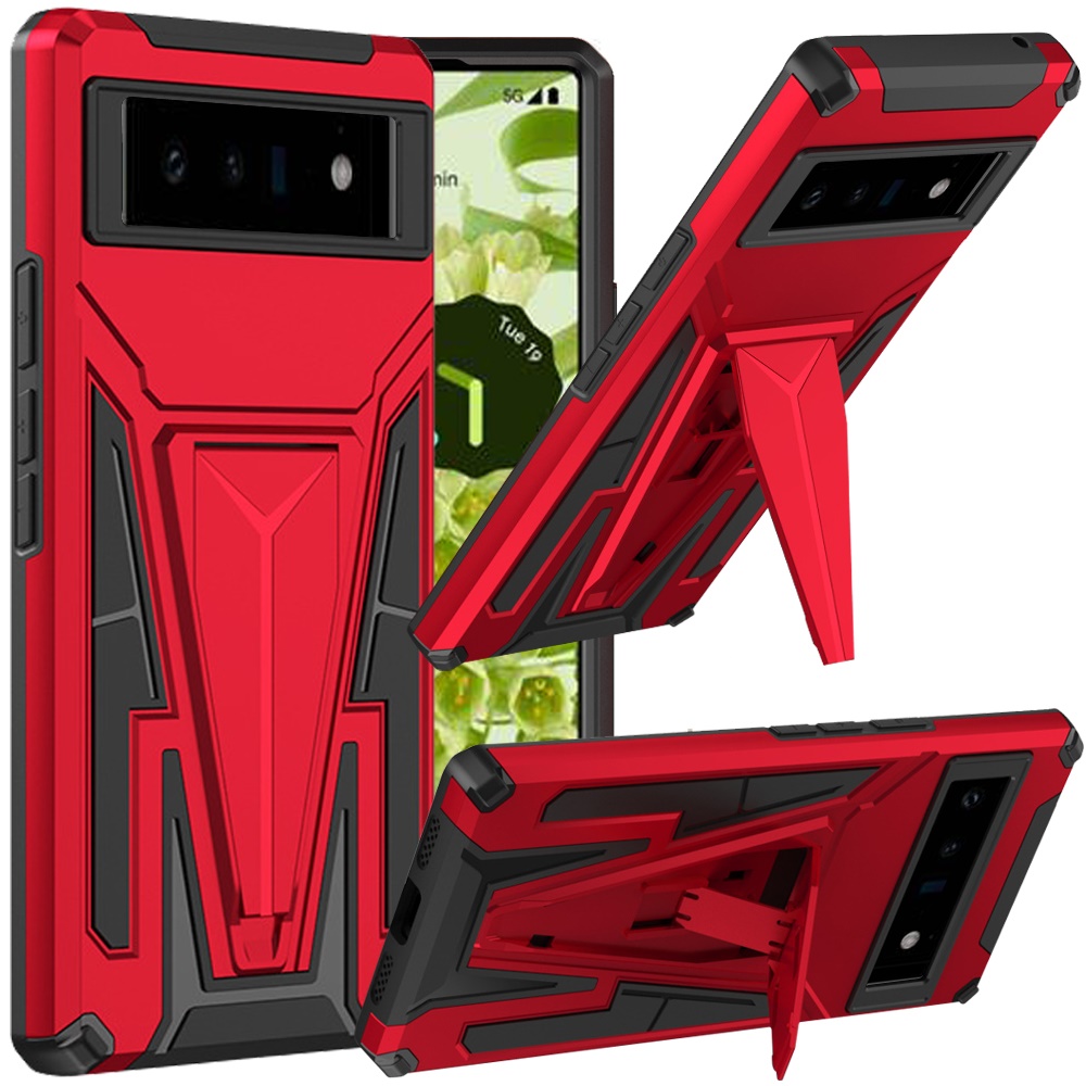 Para Google Pixel 7 / 7 Pro Hybrid Kickstand robusto de doble capa dura PC cubierta de caja - Imagen 31 de 33
