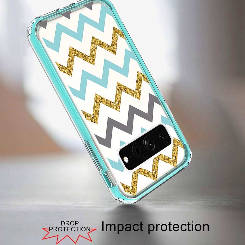 For Google Pixel 7 Floral Design Hybrid Armor Hard Rubber TPU Frame Case Cover - Picture 33 of 40