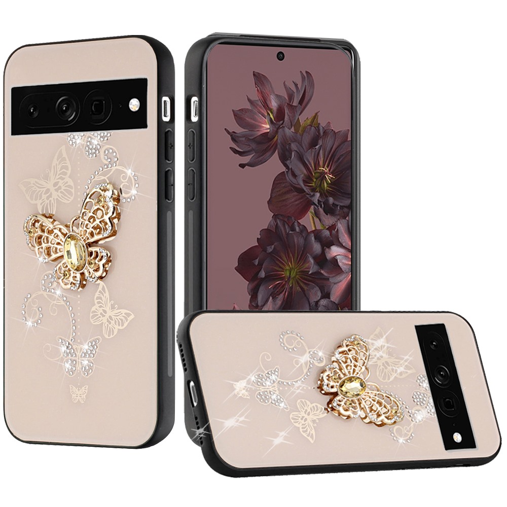 For Google Pixel 7/ 7 Pro Diamonds Bling 3D Hybrid Ring Stand Fashion Case Cover - Picture 8 of 46