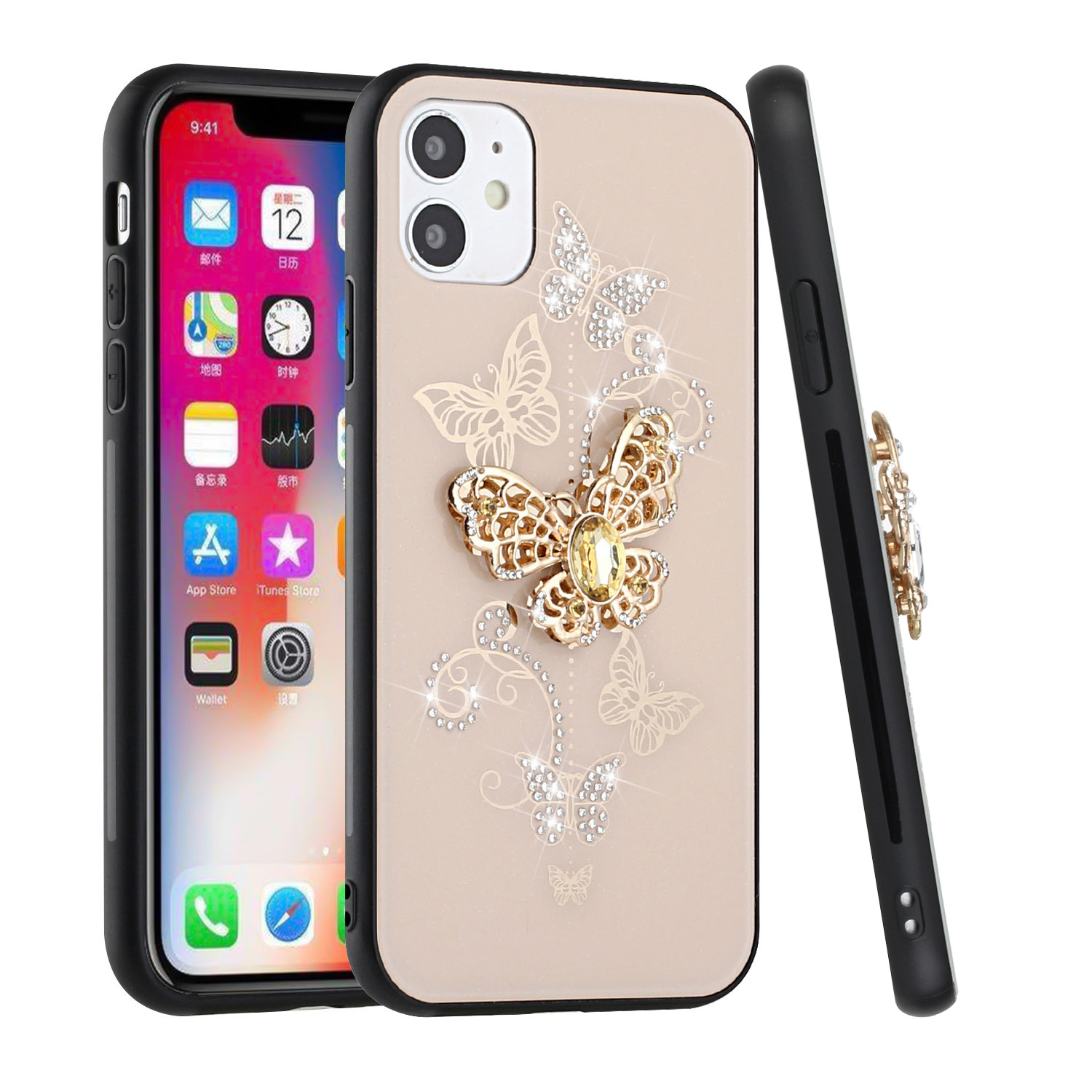 For Google Pixel 7/ 7 Pro Diamonds Bling 3D Hybrid Ring Stand Fashion Case Cover - Picture 12 of 46