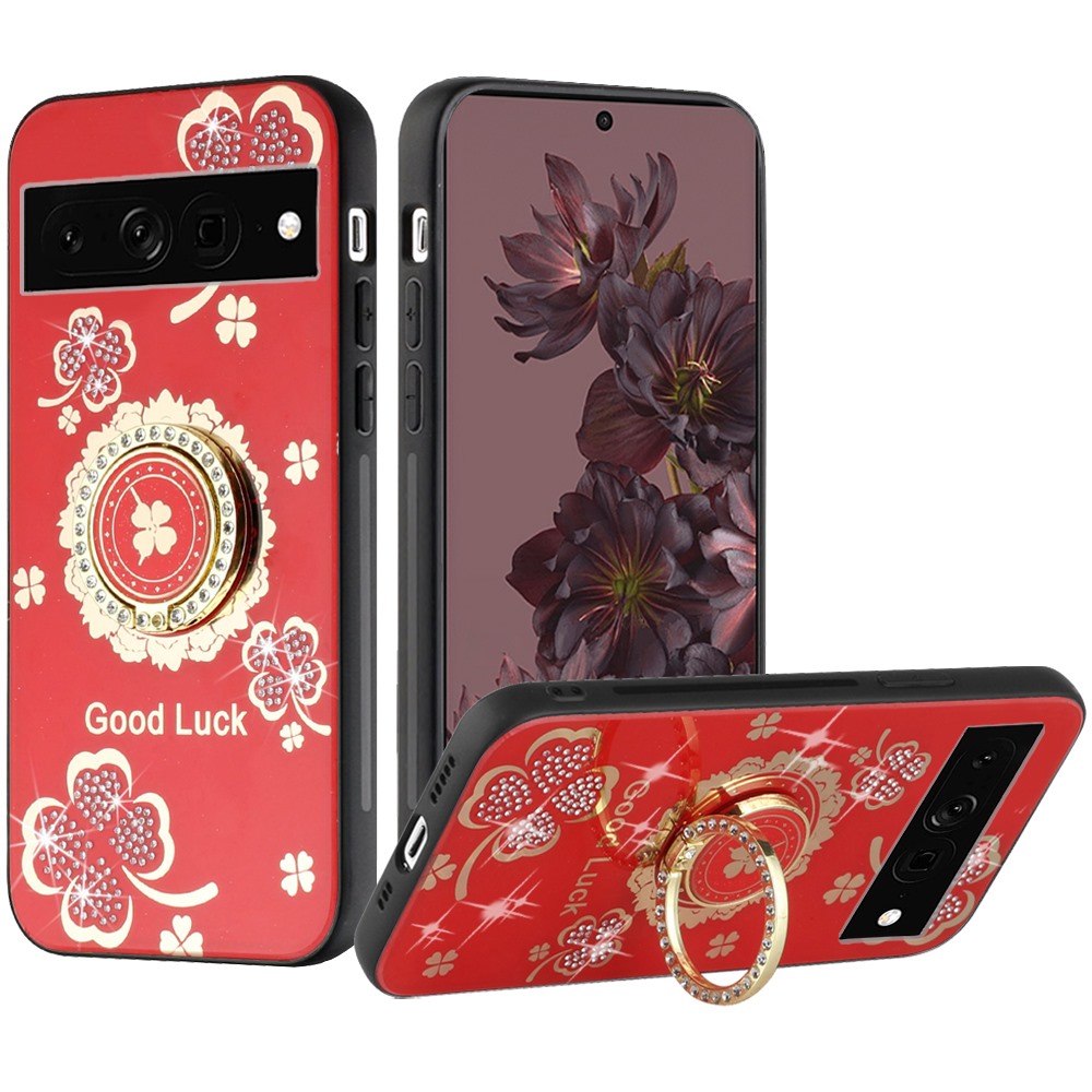 For Google Pixel 7/ 7 Pro Diamonds Bling 3D Hybrid Ring Stand Fashion Case Cover - Picture 33 of 46