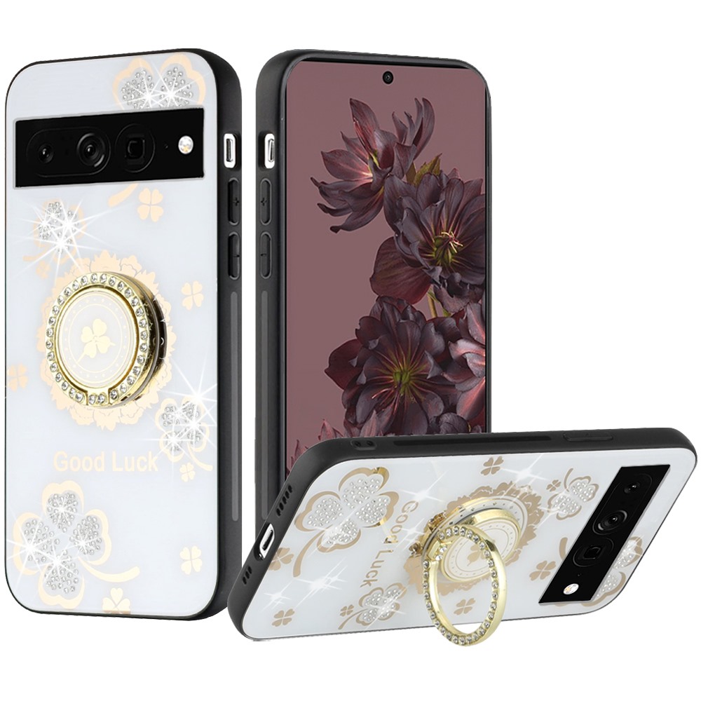 For Google Pixel 7/ 7 Pro Diamonds Bling 3D Hybrid Ring Stand Fashion Case Cover - Picture 40 of 46