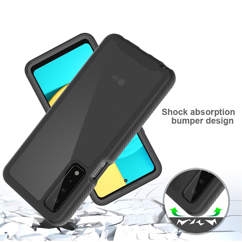 For Google Pixel 6A Clear Dual Layer Rugged Frame Hybrid Rubber TPU Case Cover - Picture 15 of 33