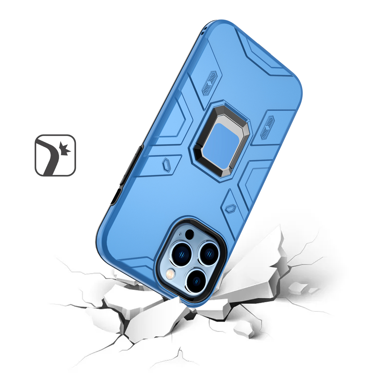 For Apple iPhone 11 6.1" Slim Rugged Hybrid with Magnetic Ring Stand Case Cover - Picture 20 of 32