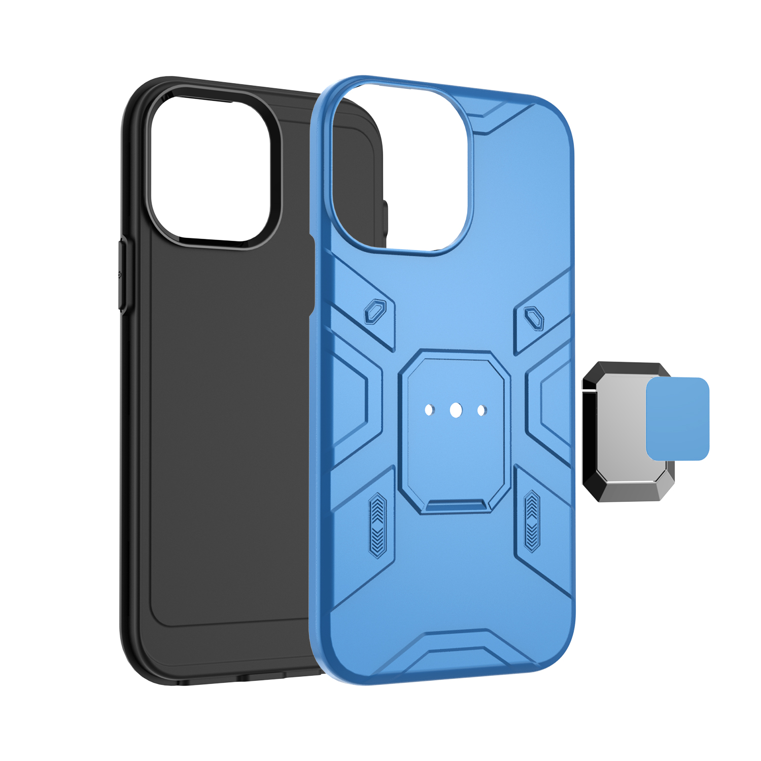 For Apple iPhone 11 6.1" Slim Rugged Hybrid with Magnetic Ring Stand Case Cover - Picture 19 of 32