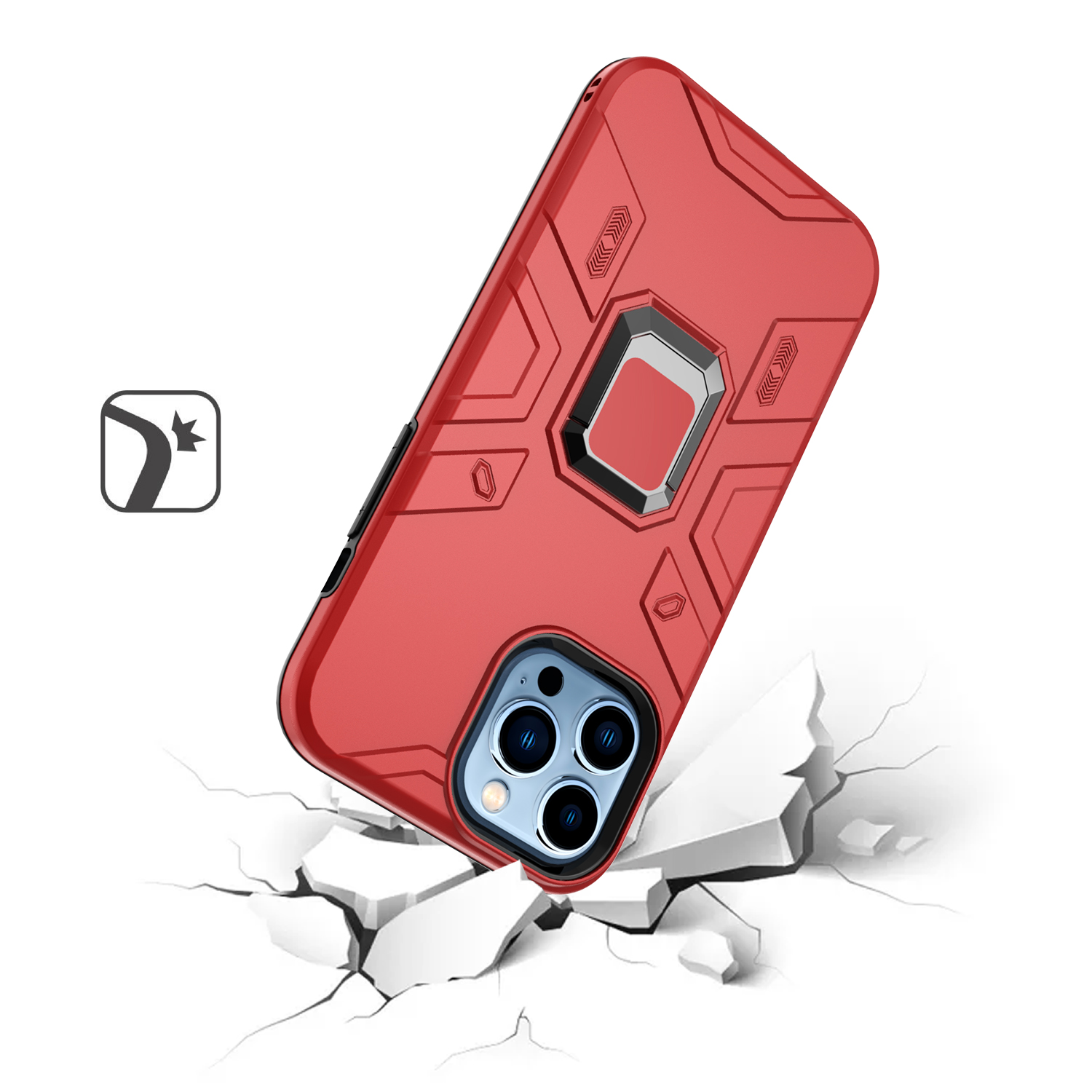 For Apple iPhone 11 6.1" Slim Rugged Hybrid with Magnetic Ring Stand Case Cover - Picture 28 of 32