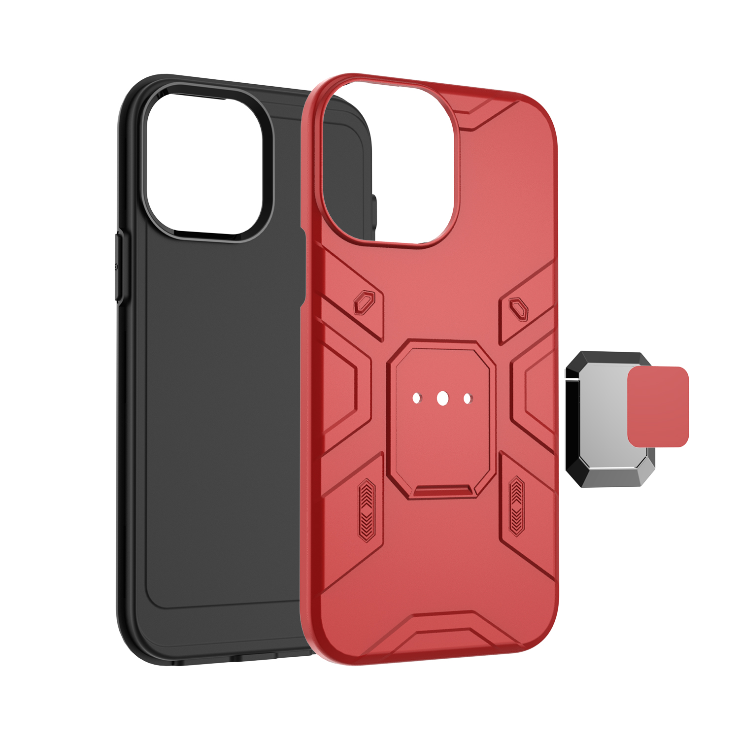 For Apple iPhone 11 6.1" Slim Rugged Hybrid with Magnetic Ring Stand Case Cover - Picture 27 of 32