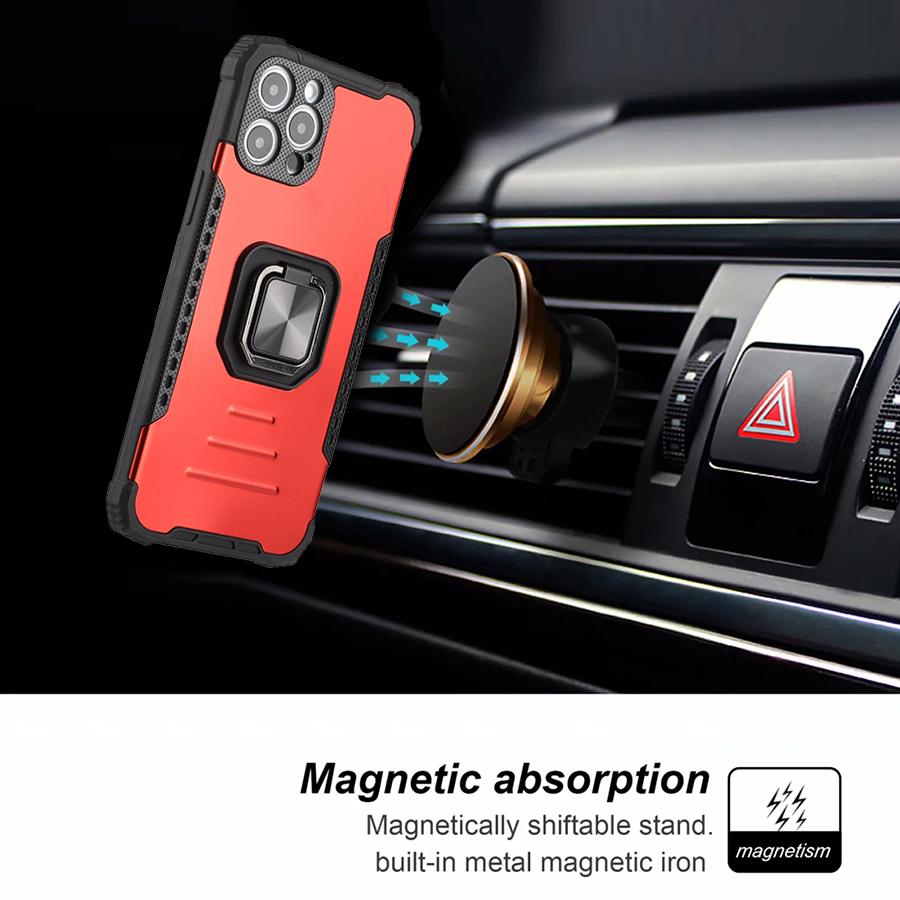 For Apple iPhone 11 Hybrid Stand Magnetic Ring Kickstand Shock Armor Case Cover - Picture 34 of 37