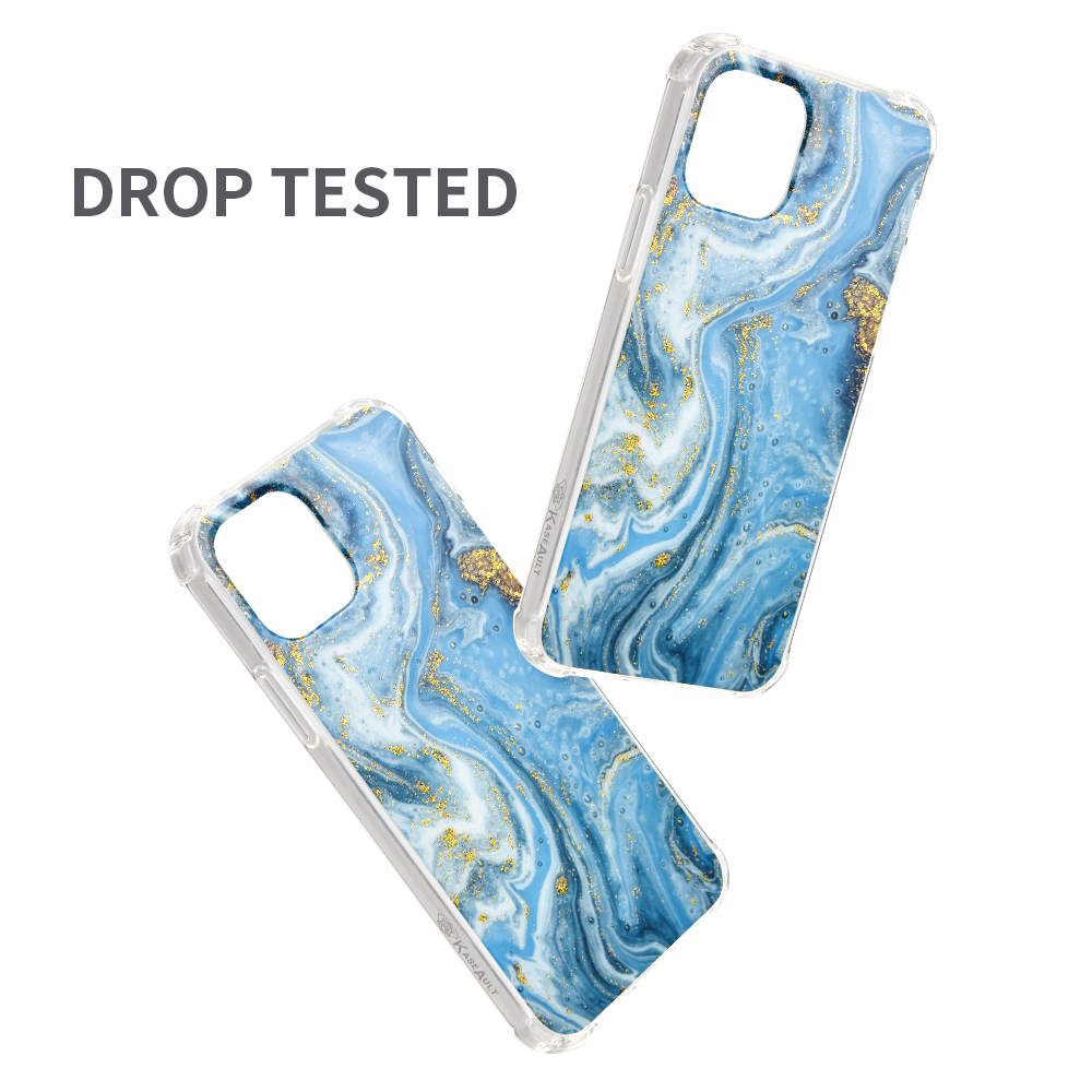 Funda protectora híbrida transparente de poliuretano termoplástico transparente con diseño de mármol brillante para Apple iPhone 12 /Pro Max - Imagen 5 de 28