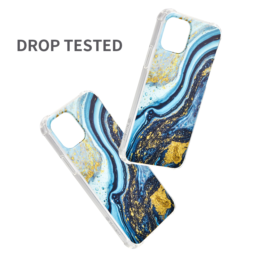 Funda protectora híbrida transparente de poliuretano termoplástico transparente con diseño de mármol brillante para Apple iPhone 12 /Pro Max - Imagen 17 de 28