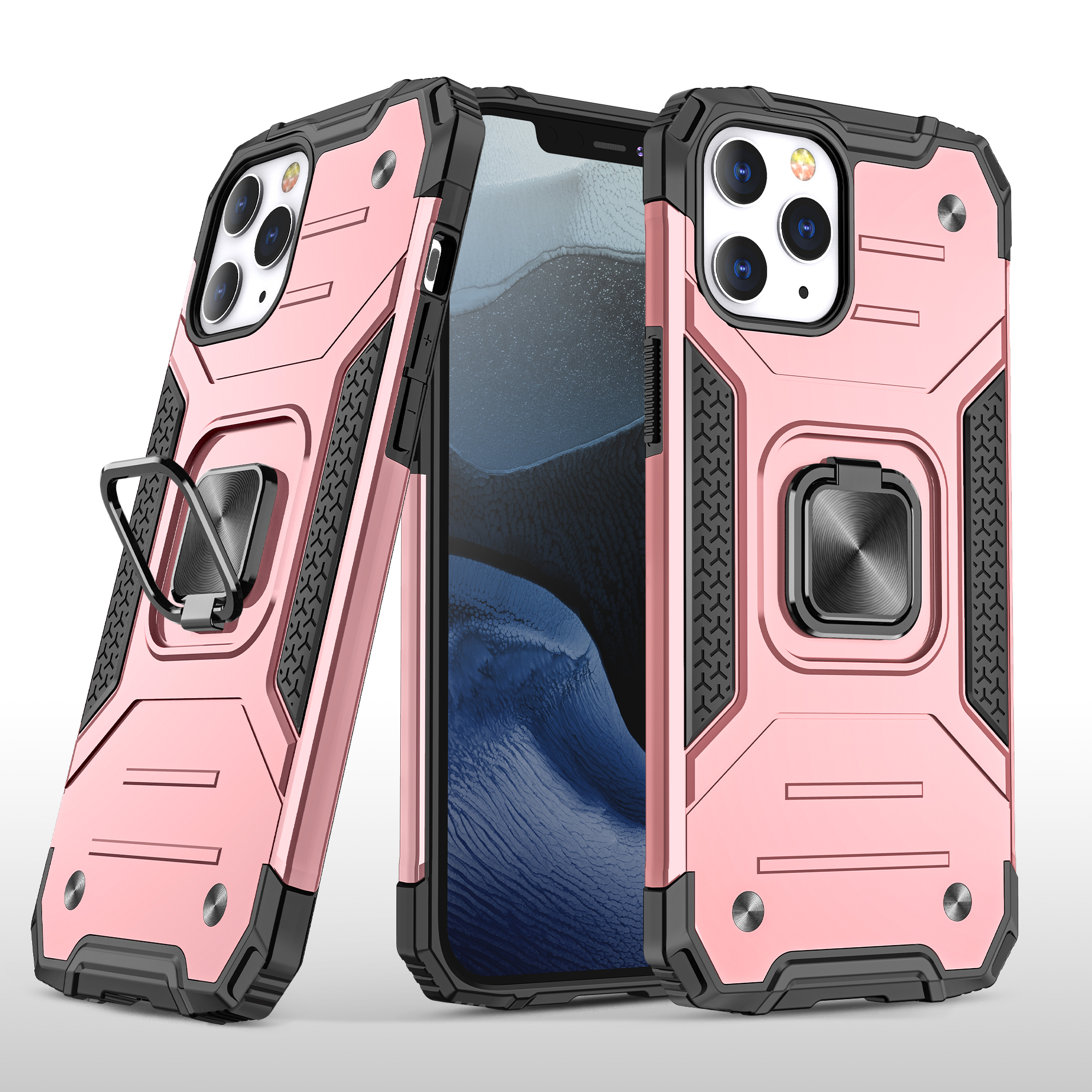 For Apple iPhone 12 /Pro Max Case Armor Hybrid Ring Holder Kickstand Shock Cover - Picture 34 of 41