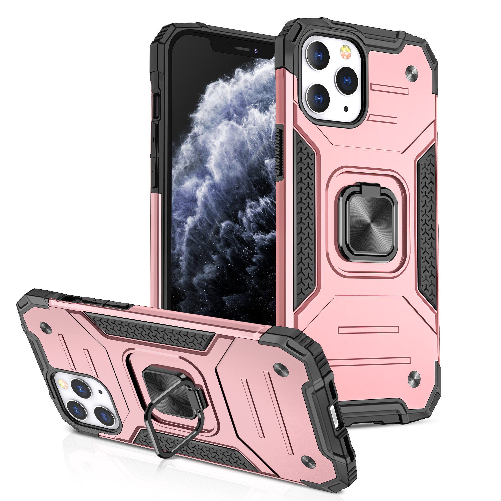 For Apple iPhone 12 /Pro Max Case Armor Hybrid Ring Holder Kickstand Shock Cover - Picture 41 of 41