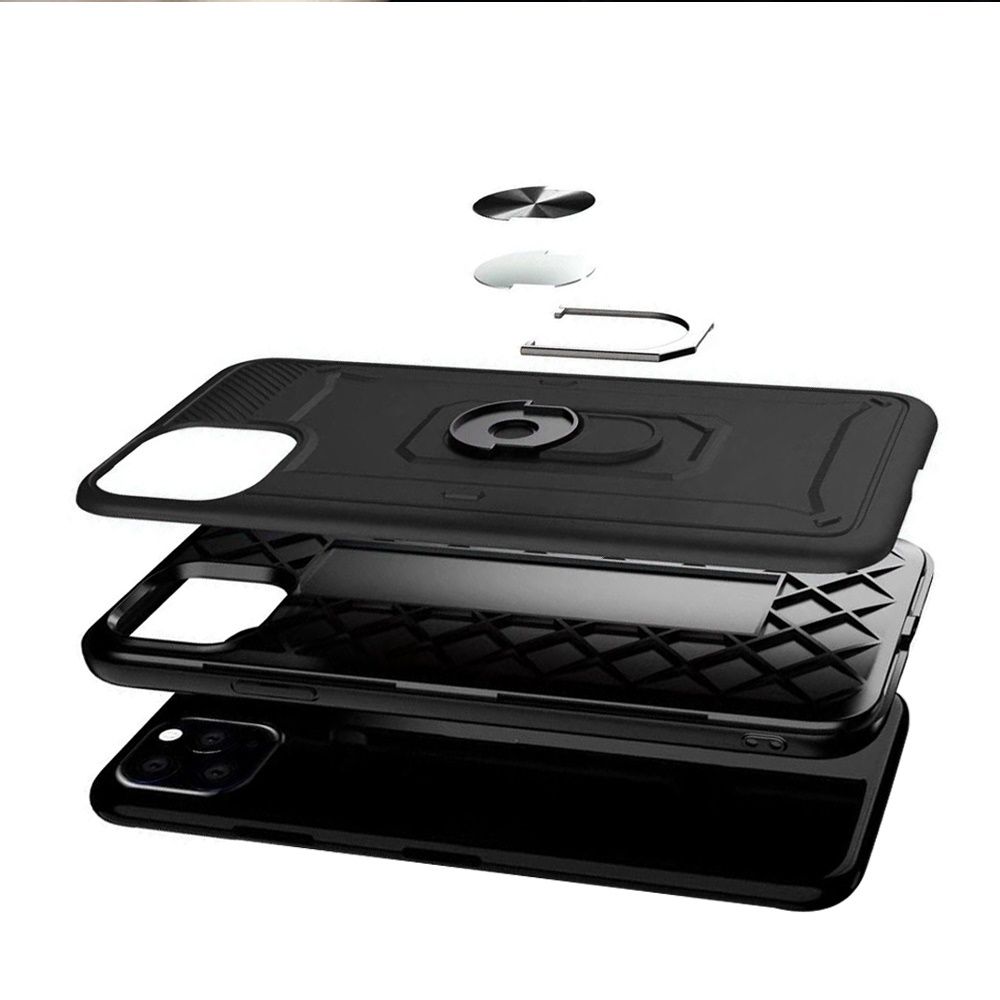 For Apple iPhone 12 /Pro Max Mini Hybrid 2 in 1 Rotating Ring Stand Case Cover - Picture 14 of 39