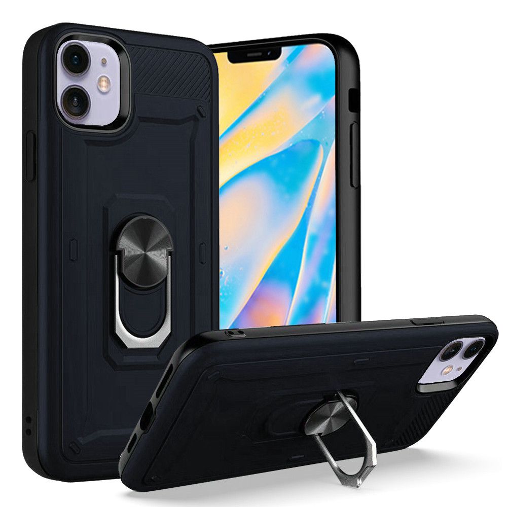 For Apple iPhone 12 /Pro Max Mini Hybrid 2 in 1 Rotating Ring Stand Case Cover - Picture 16 of 39