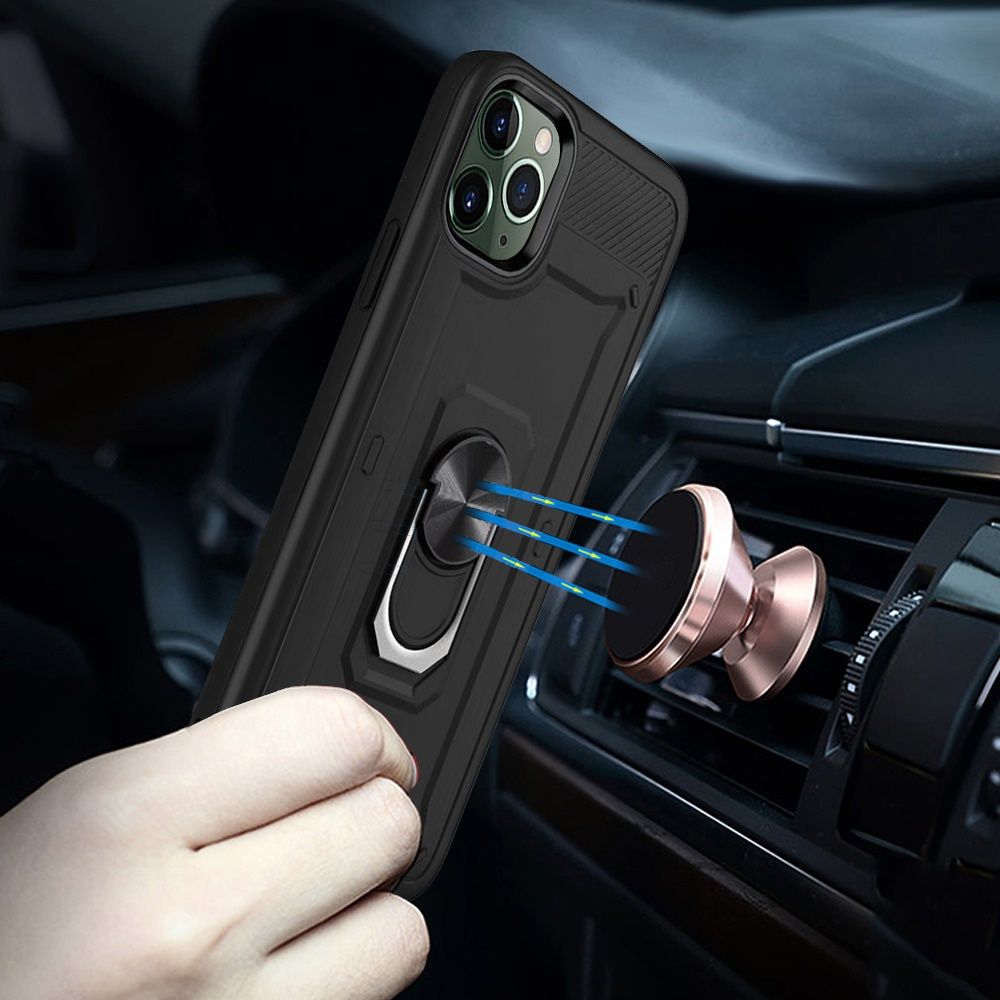For Apple iPhone 12 /Pro Max Mini Hybrid 2 in 1 Rotating Ring Stand Case Cover - Picture 21 of 39