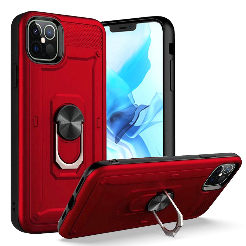 For Apple iPhone 12 /Pro Max Mini Hybrid 2 in 1 Rotating Ring Stand Case Cover - Picture 26 of 39