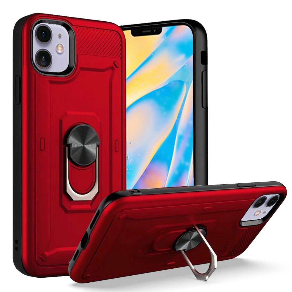 For Apple iPhone 12 /Pro Max Mini Hybrid 2 in 1 Rotating Ring Stand Case Cover - Picture 25 of 39