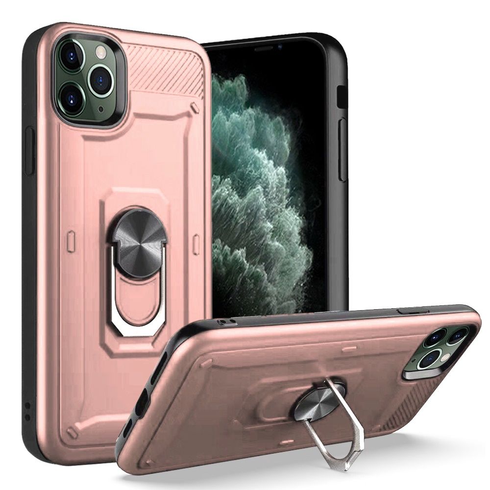 For Apple iPhone 12 /Pro Max Mini Hybrid 2 in 1 Rotating Ring Stand Case Cover - Picture 35 of 39