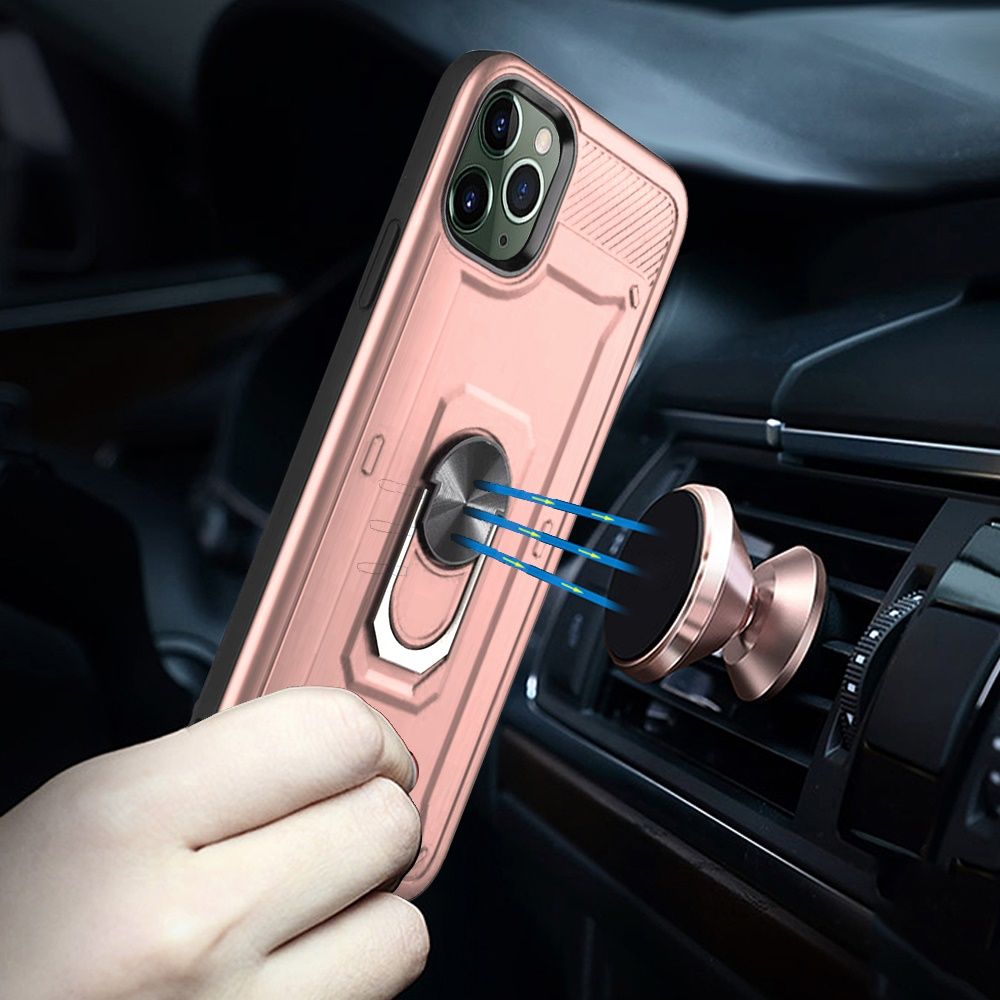 For Apple iPhone 12 /Pro Max Mini Hybrid 2 in 1 Rotating Ring Stand Case Cover - Picture 36 of 39