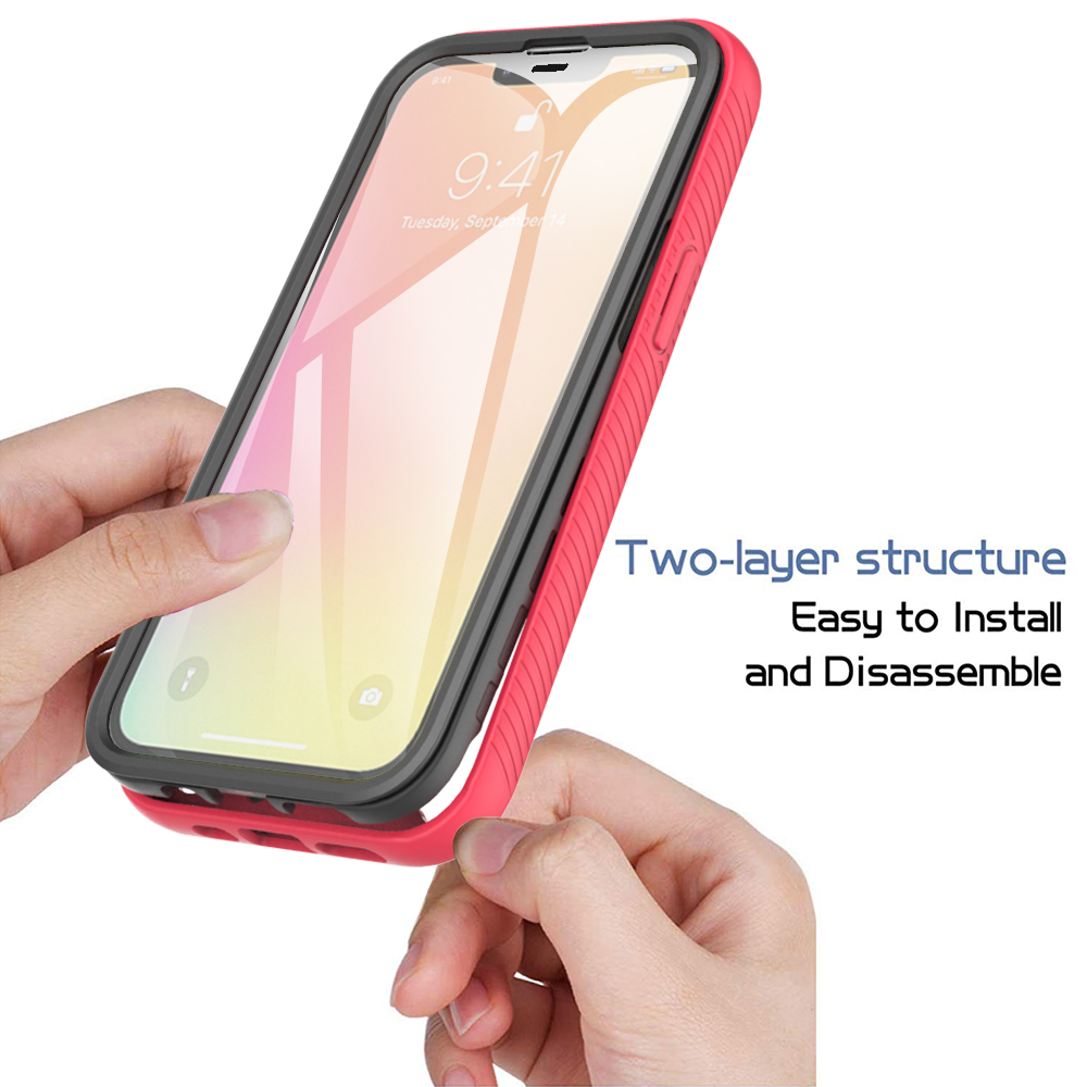 For Apple iPhone 11/12 /Pro Max Hybrid 360° Built-in Screen Protector Case Cover - Picture 30 of 33