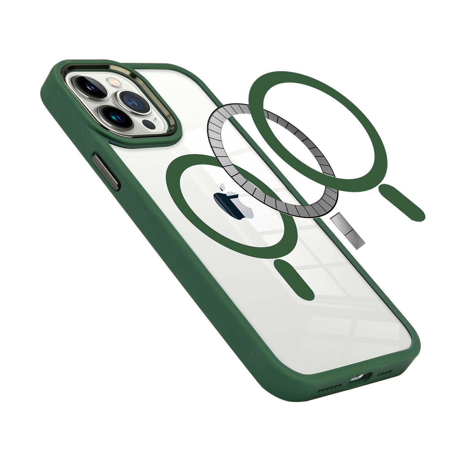 For Apple iPhone 13 /Pro Max MagSafe Compatible Clear Color Frame TPU Case Cover - Picture 27 of 40