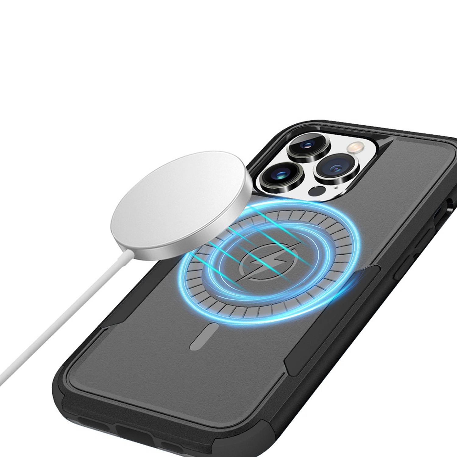 Funda protectora de poliuretano termoplástico híbrido de alta resistencia para Apple iPhone 13 compatible con MagSafe - Imagen 10 de 31