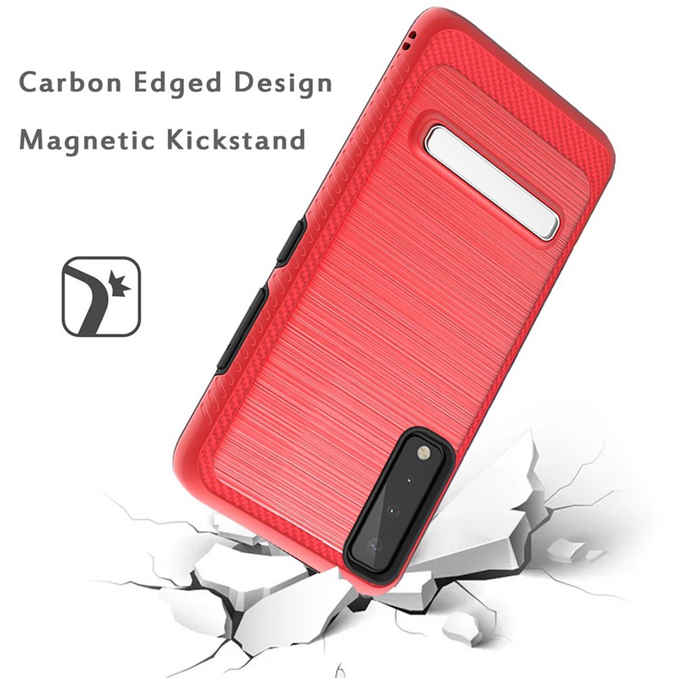 For Apple iPhone 13 Pro Max Brushed Hybrid Armor Carbon Fiber Sand Case Cover - Picture 26 of 29