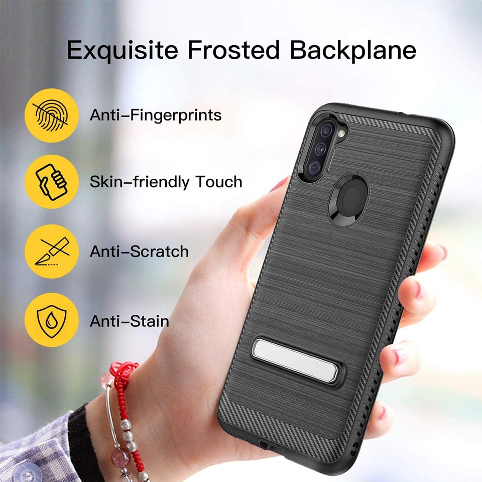 For Apple iPhone 13 Pro Max Brushed Hybrid Armor Carbon Fiber Sand Case Cover - Picture 27 of 29