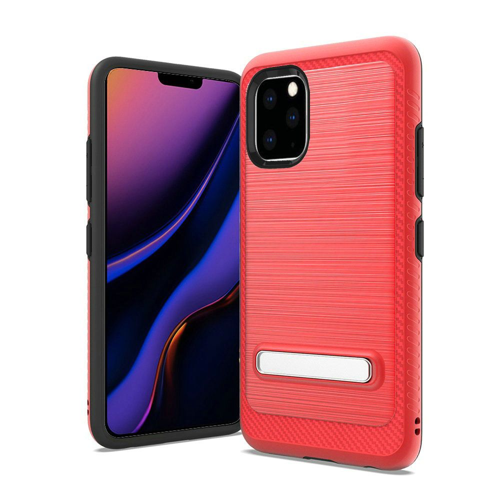 For Apple iPhone 13 Pro Max Brushed Hybrid Armor Carbon Fiber Sand Case Cover - Picture 24 of 29