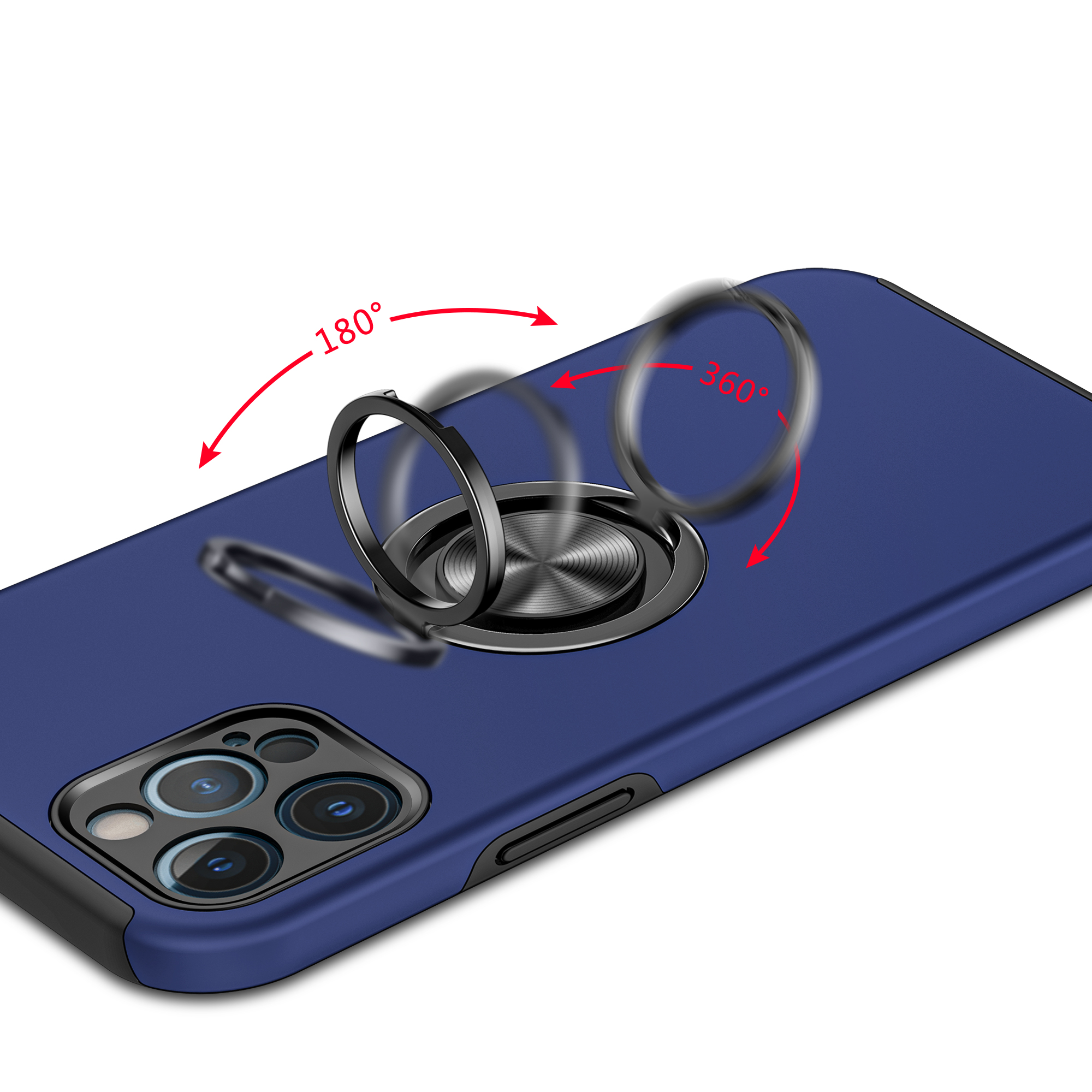 Für Apple iPhone 13 Pro Max Hybrid Drehbar Unsichtbar Ring Ständer TPU Case Hülle - Bild 21 von 57