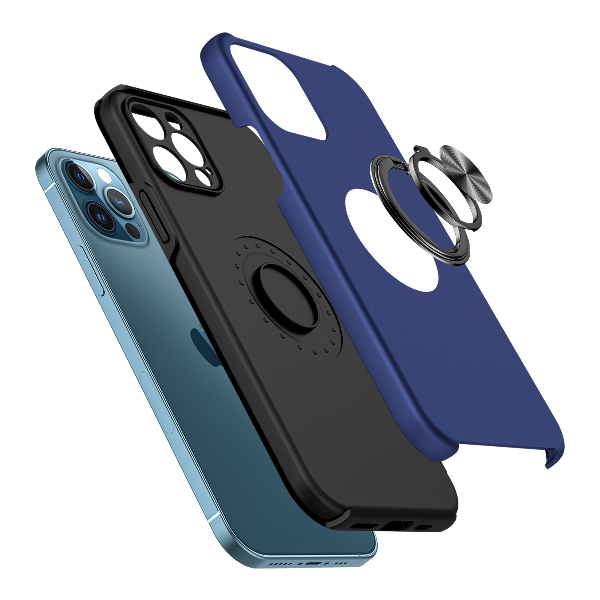 Für Apple iPhone 13 Pro Max Hybrid Drehbar Unsichtbar Ring Ständer TPU Case Hülle - Bild 22 von 57