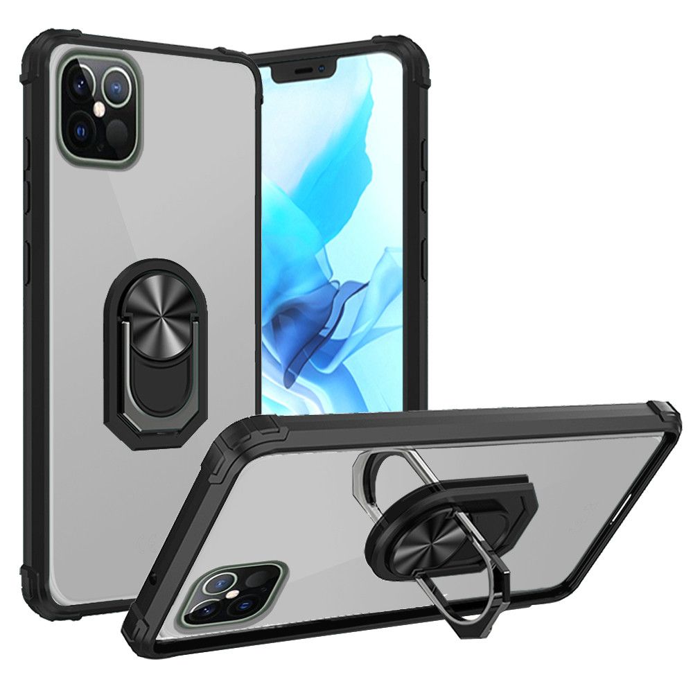 For Apple iPhone 13 Pro Max Clear Shockproof Hybrid Cover w/ Ring Kickstand Case - Bild 9 von 28