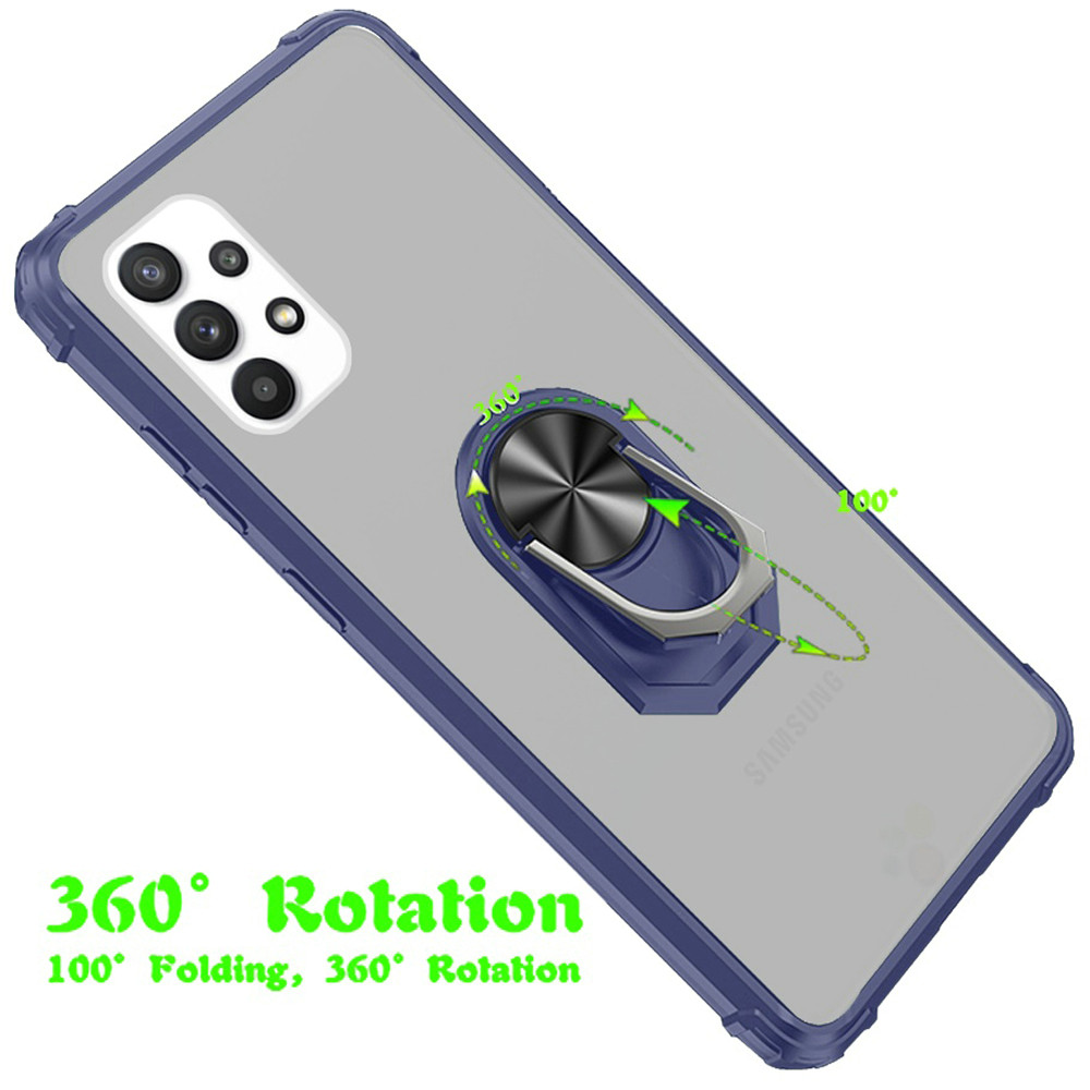 For Apple iPhone 13 Pro Max Clear Shockproof Hybrid Cover w/ Ring Kickstand Case - Bild 18 von 28