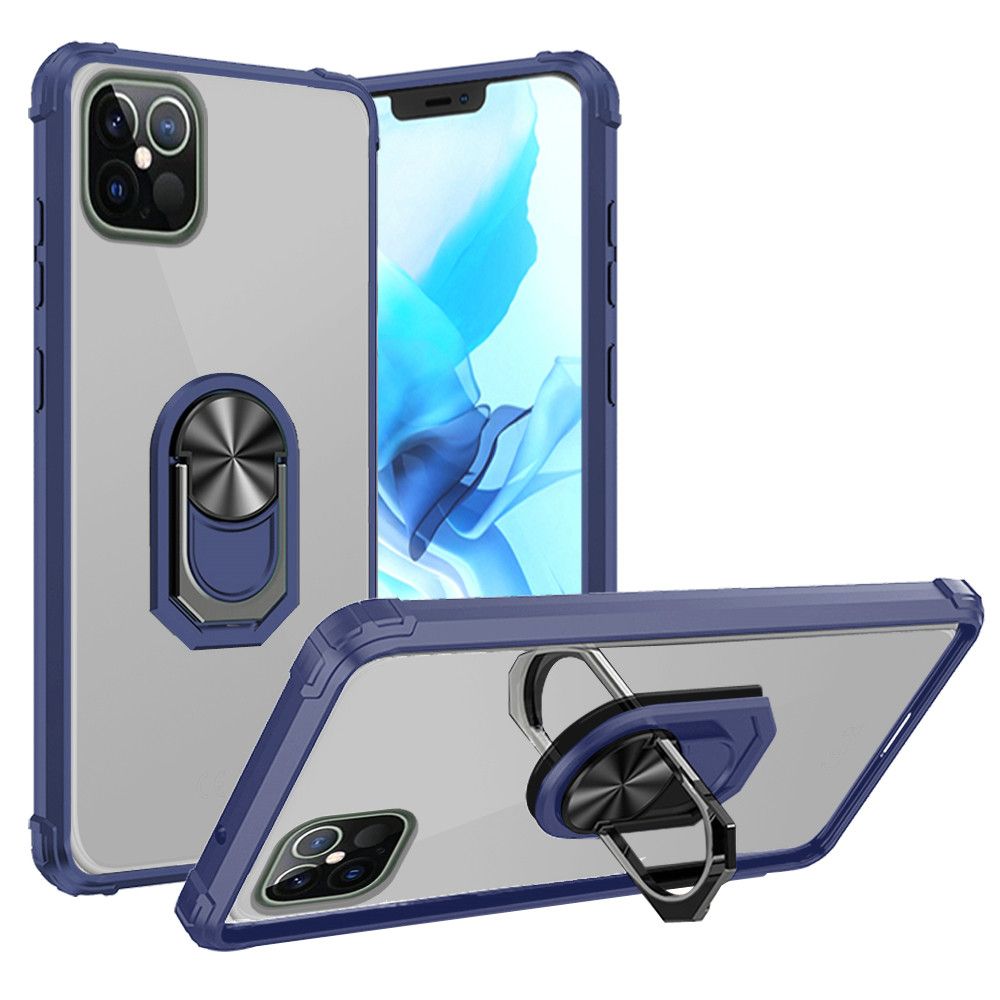 For Apple iPhone 13 Pro Max Clear Shockproof Hybrid Cover w/ Ring Kickstand Case - Bild 15 von 28