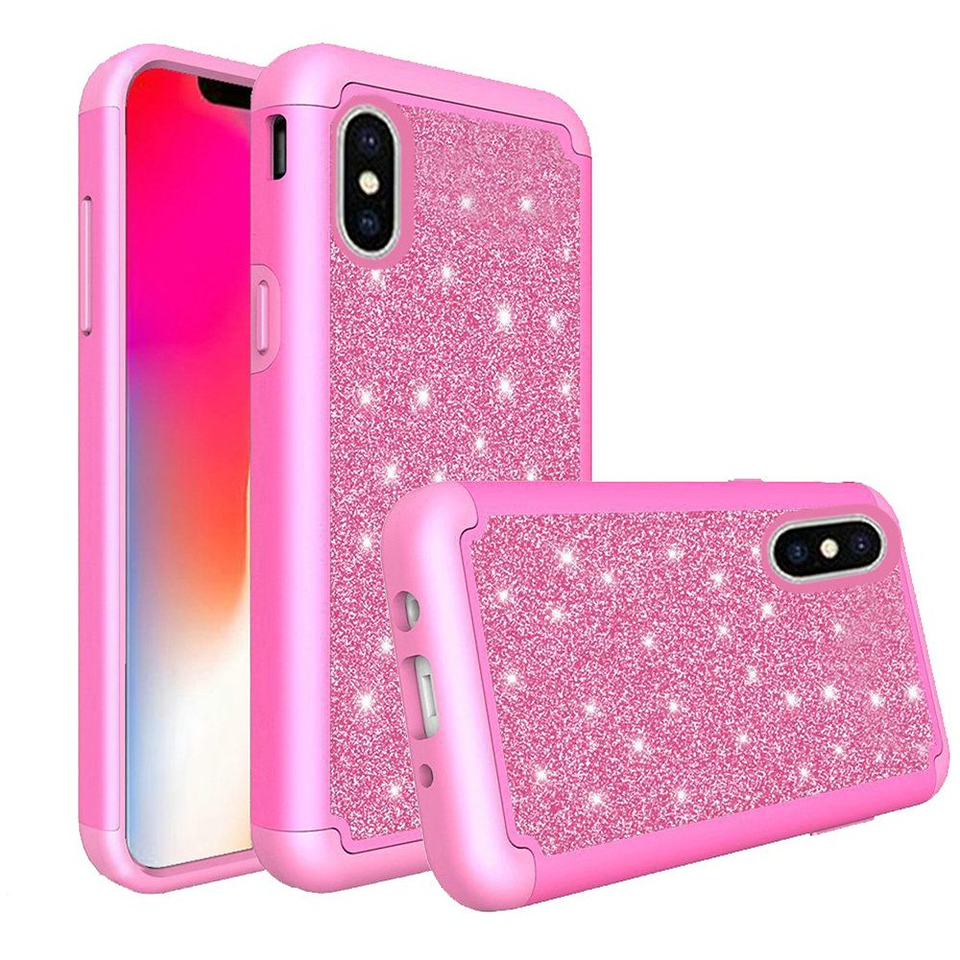 For Apple iPhone 13 Pro Max Glitter Bling Hybrid Rhinestone Rugged Case Cover - Picture 19 of 37