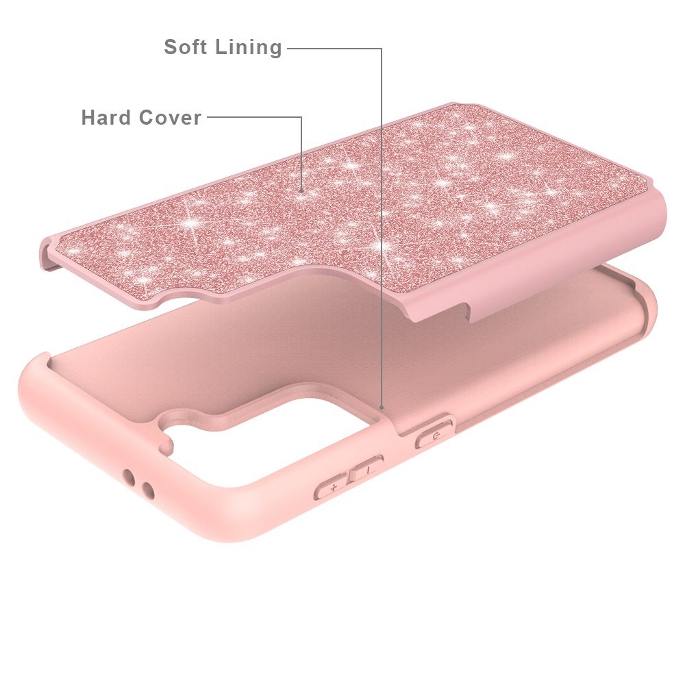For Apple iPhone 13 Pro Max Glitter Bling Hybrid Rhinestone Rugged Case Cover - Picture 23 of 37
