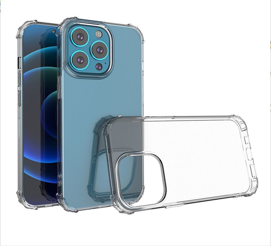 iPhone - みつ For Apple iPhone 13 Pro Max Hybrid Clear Rubber 4 Corner