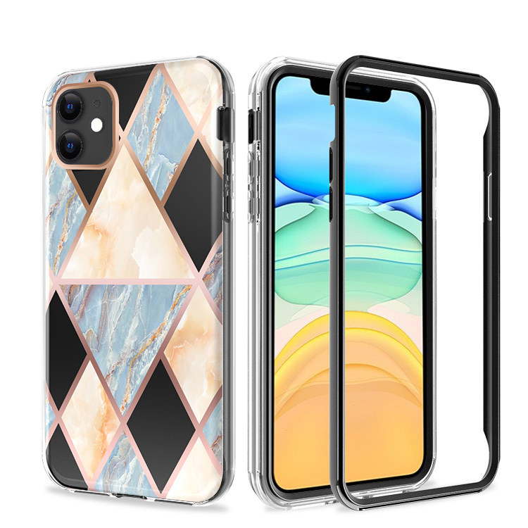 For Apple iPhone 13 Hybrid Shockproof Design IMD 2in1 Hard TPU Frame Case Cover - Picture 8 of 56