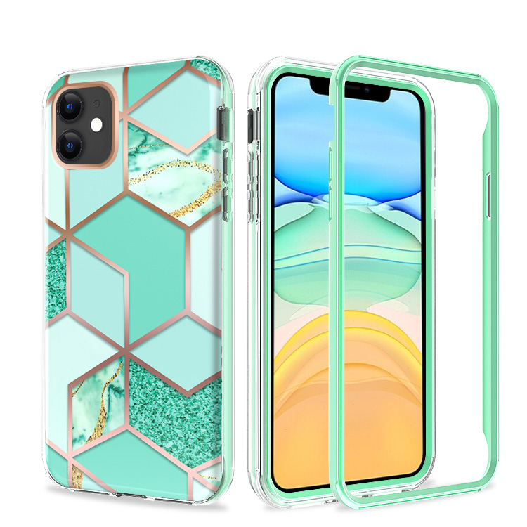 For Apple iPhone 13 Hybrid Shockproof Design IMD 2in1 Hard TPU Frame Case Cover - Picture 13 of 56