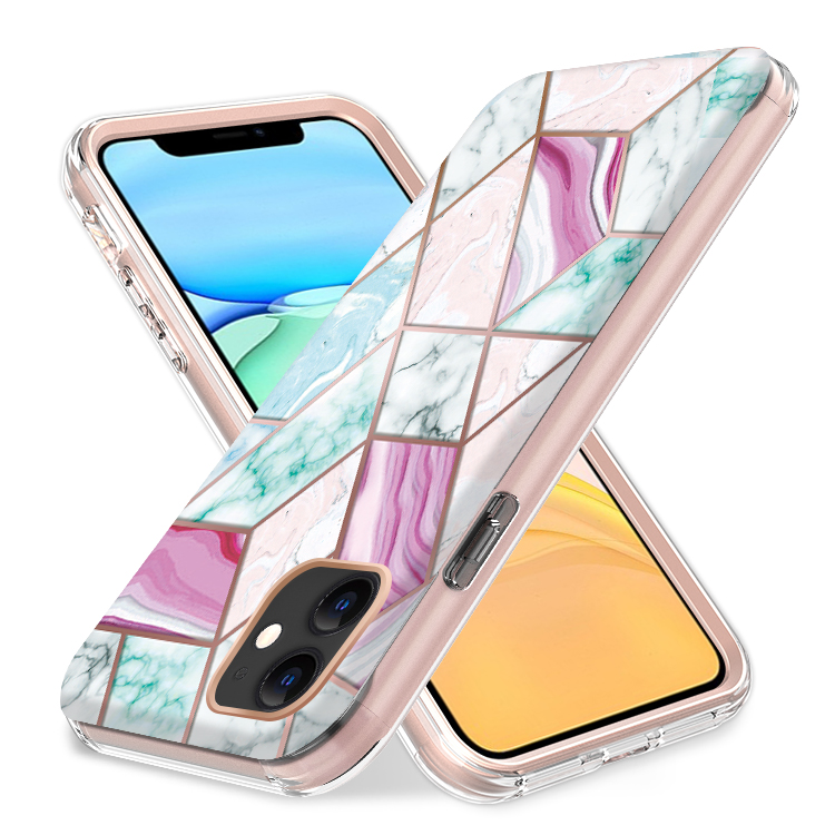 For Apple iPhone 13 Hybrid Shockproof Design IMD 2in1 Hard TPU Frame Case Cover - Picture 27 of 56