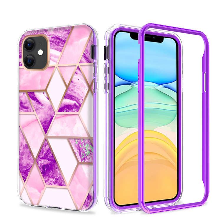 For Apple iPhone 13 Hybrid Shockproof Design IMD 2in1 Hard TPU Frame Case Cover - Picture 38 of 56