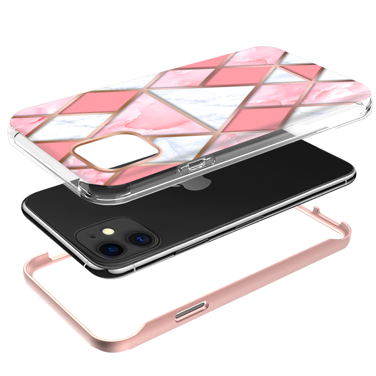 For Apple iPhone 13 Hybrid Shockproof Design IMD 2in1 Hard TPU Frame Case Cover - Picture 44 of 56