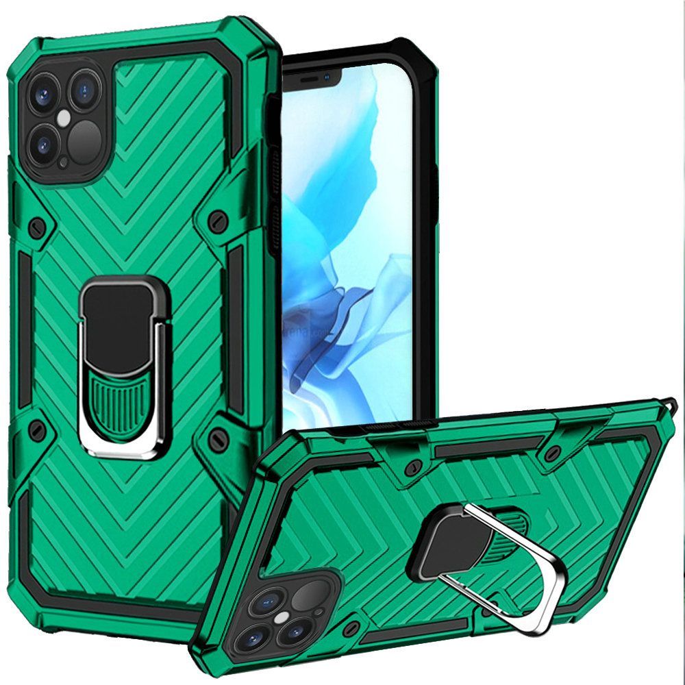 For Apple iPhone 13 with Ring Stand Rotating Dual Layer Hybrid Rugged Case Cover - Picture 39 of 43