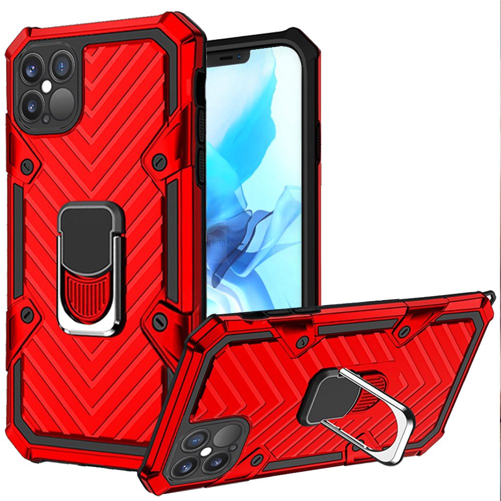 For Apple iPhone 13 with Ring Stand Rotating Dual Layer Hybrid Rugged Case Cover - Picture 21 of 43