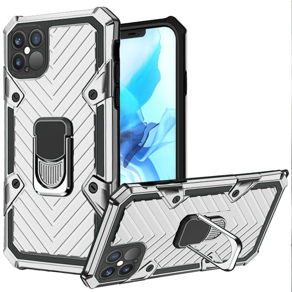For Apple iPhone 13 with Ring Stand Rotating Dual Layer Hybrid Rugged Case Cover - Picture 33 of 43