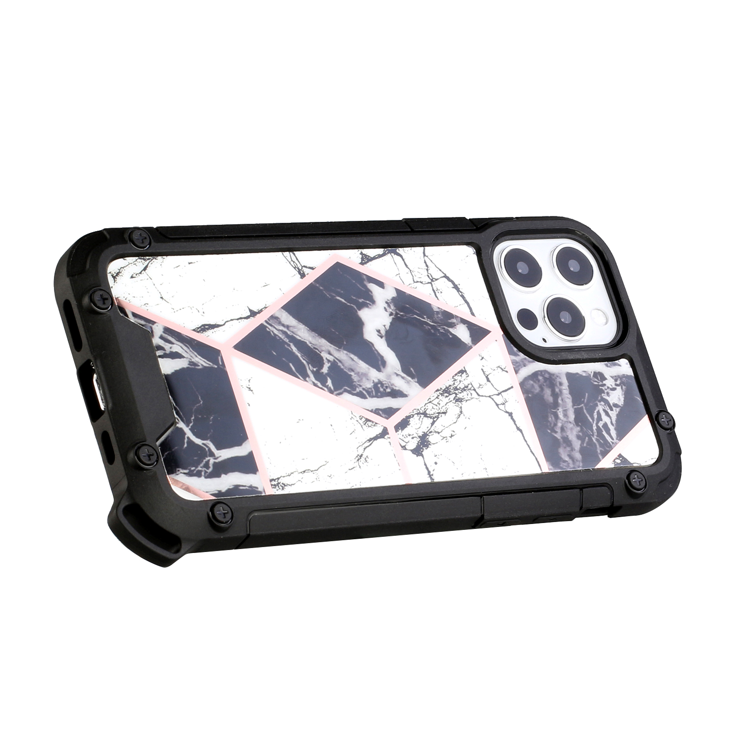 For Apple iPhone 13 Pro Marbling Pattern Design Hybrid Armor Bumper Case Cover - Picture 12 of 37