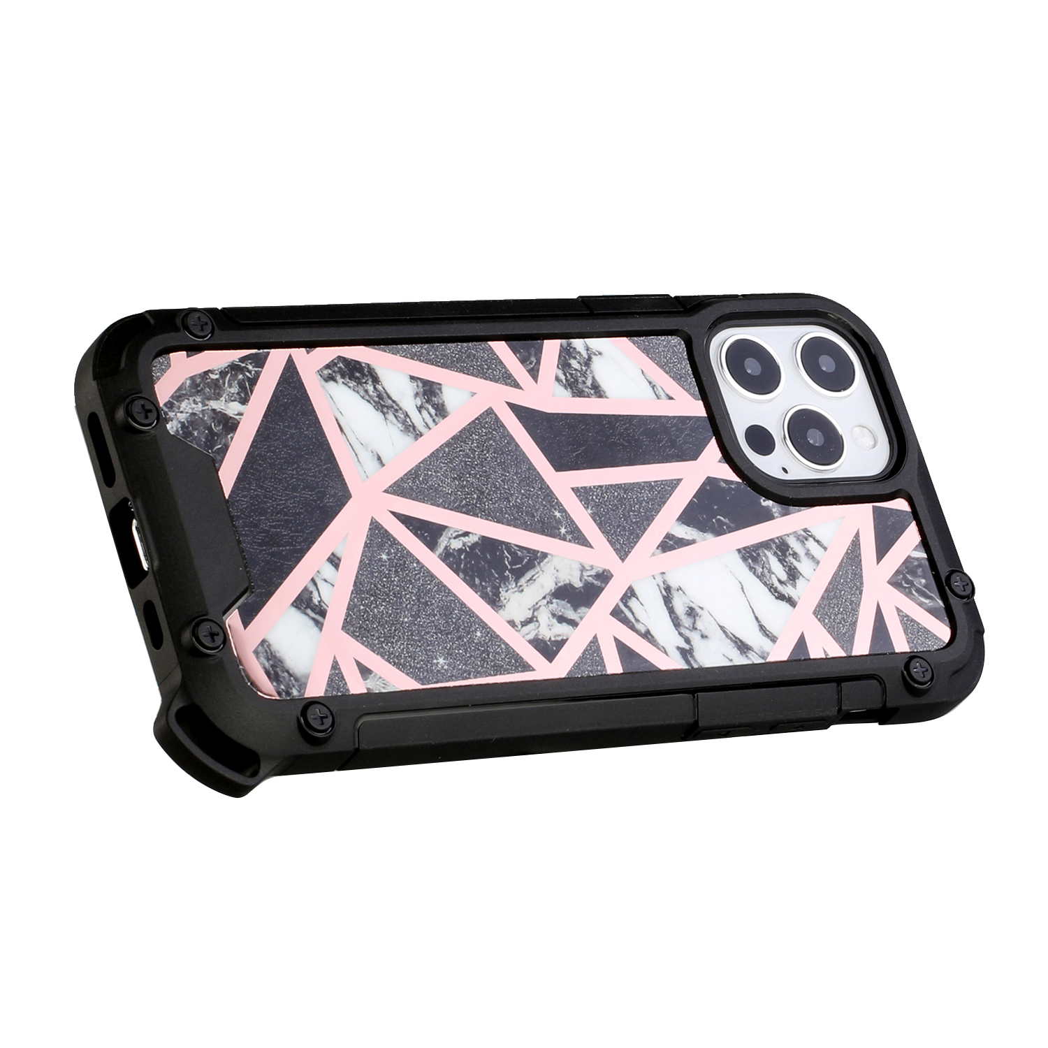 For Apple iPhone 13 Pro Marbling Pattern Design Hybrid Armor Bumper Case Cover - Picture 24 of 37